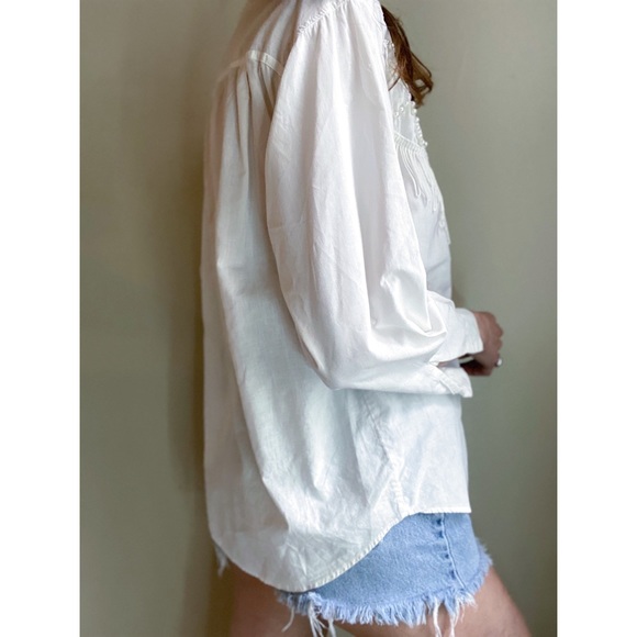 Vintage cotton fringe shirt - Picture 5 of 8